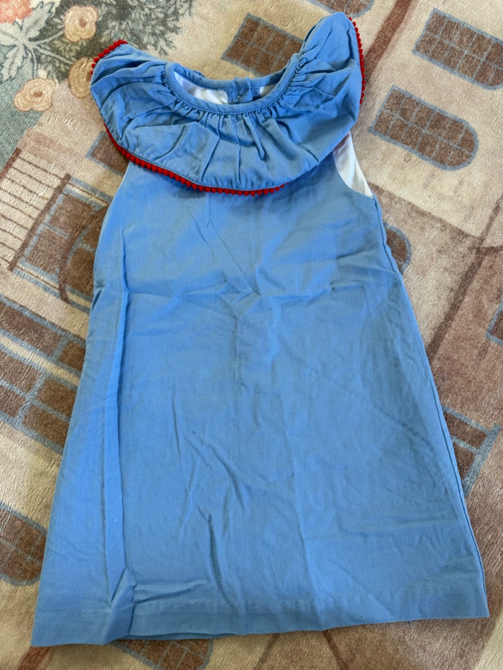 bella bliss Light Blue Polo with Red Trim